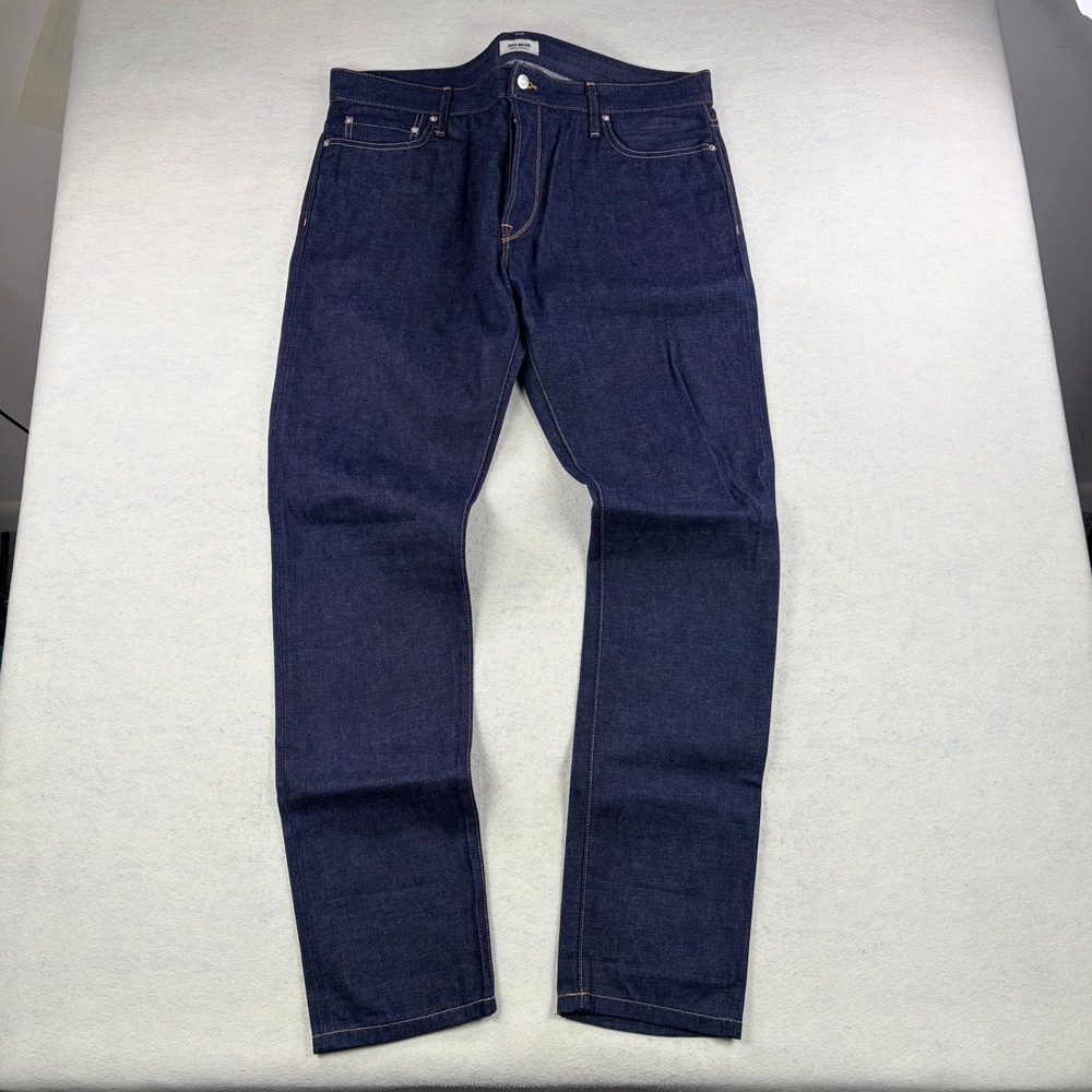 Buck Mason Slim Fit Selvedge Jeans 12104 Raw Indigo 13oz Denim Mens 40 NO WASH
